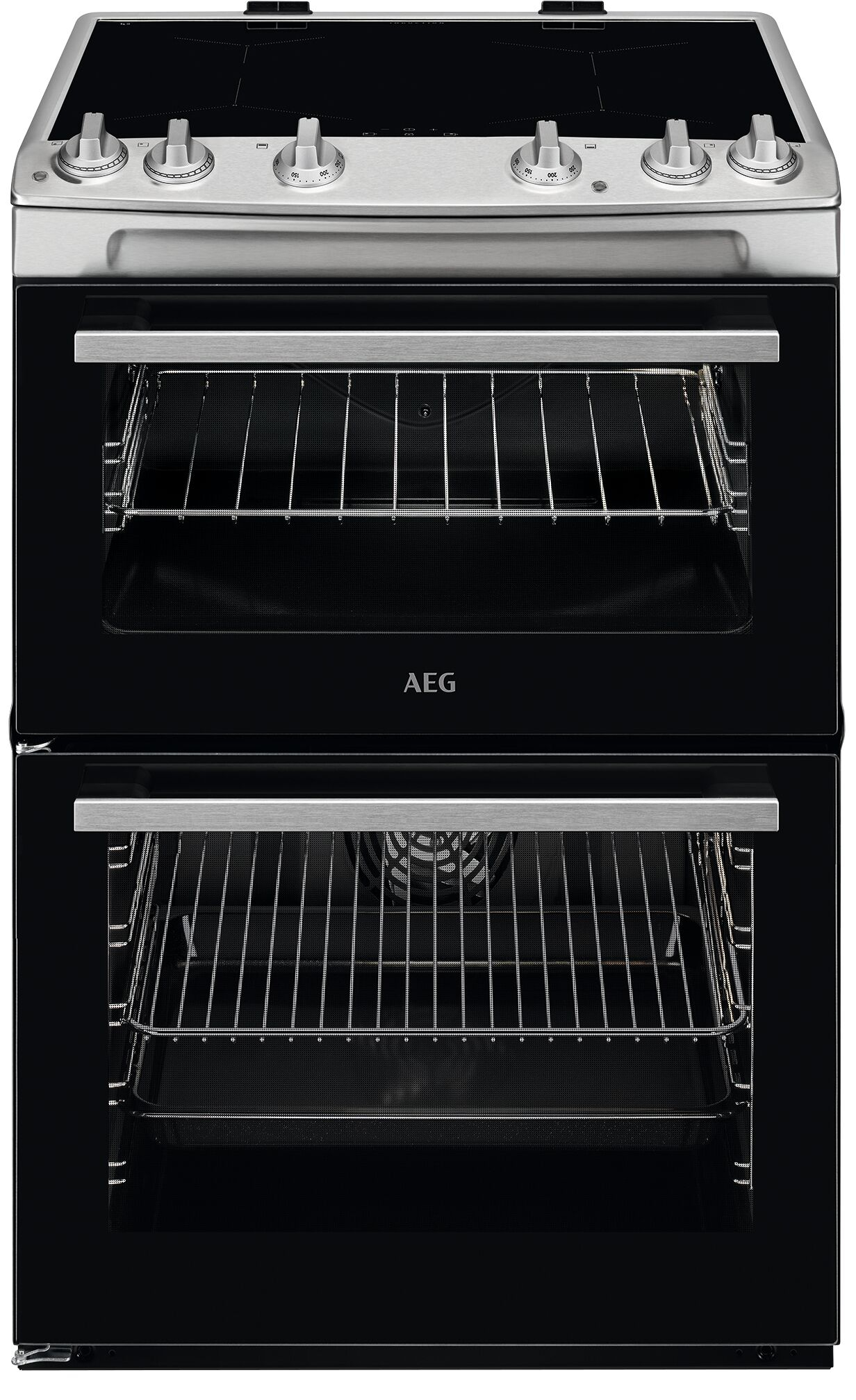 AEG CIX6500ABM cooker Freestanding cooker Electric Zone induction hob Stainless steel – image 1