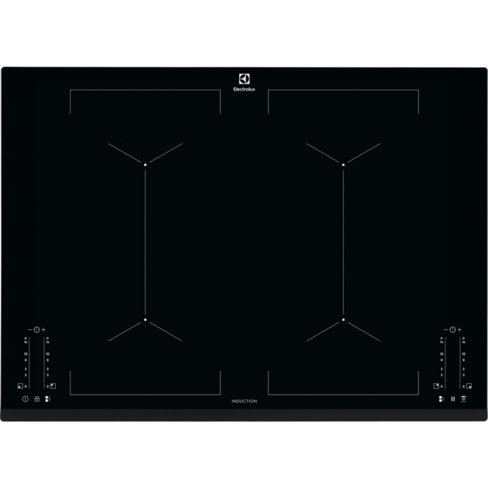 Electrolux EIV744 Black Built-in Zone induction hob 4 zone(s)