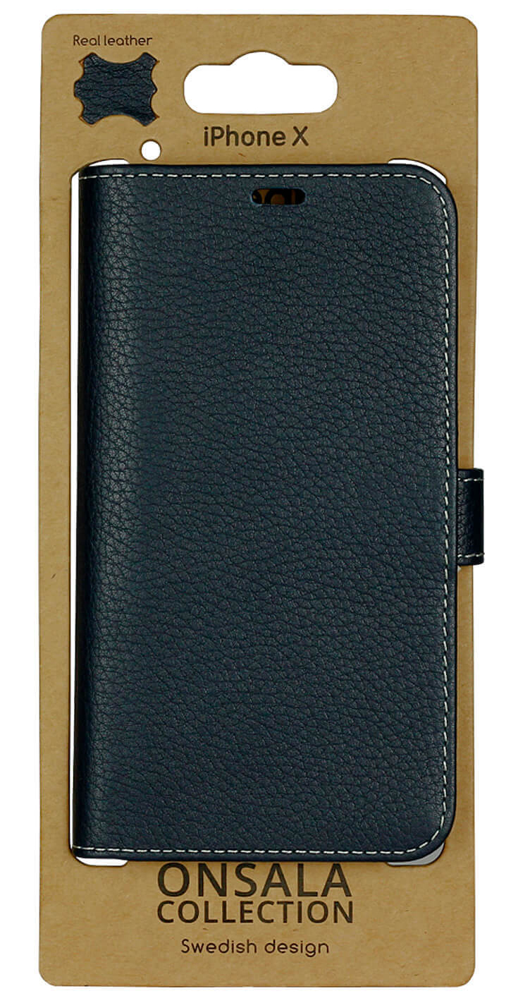 Onsala Leather Marineblue iPhoneX – image 2