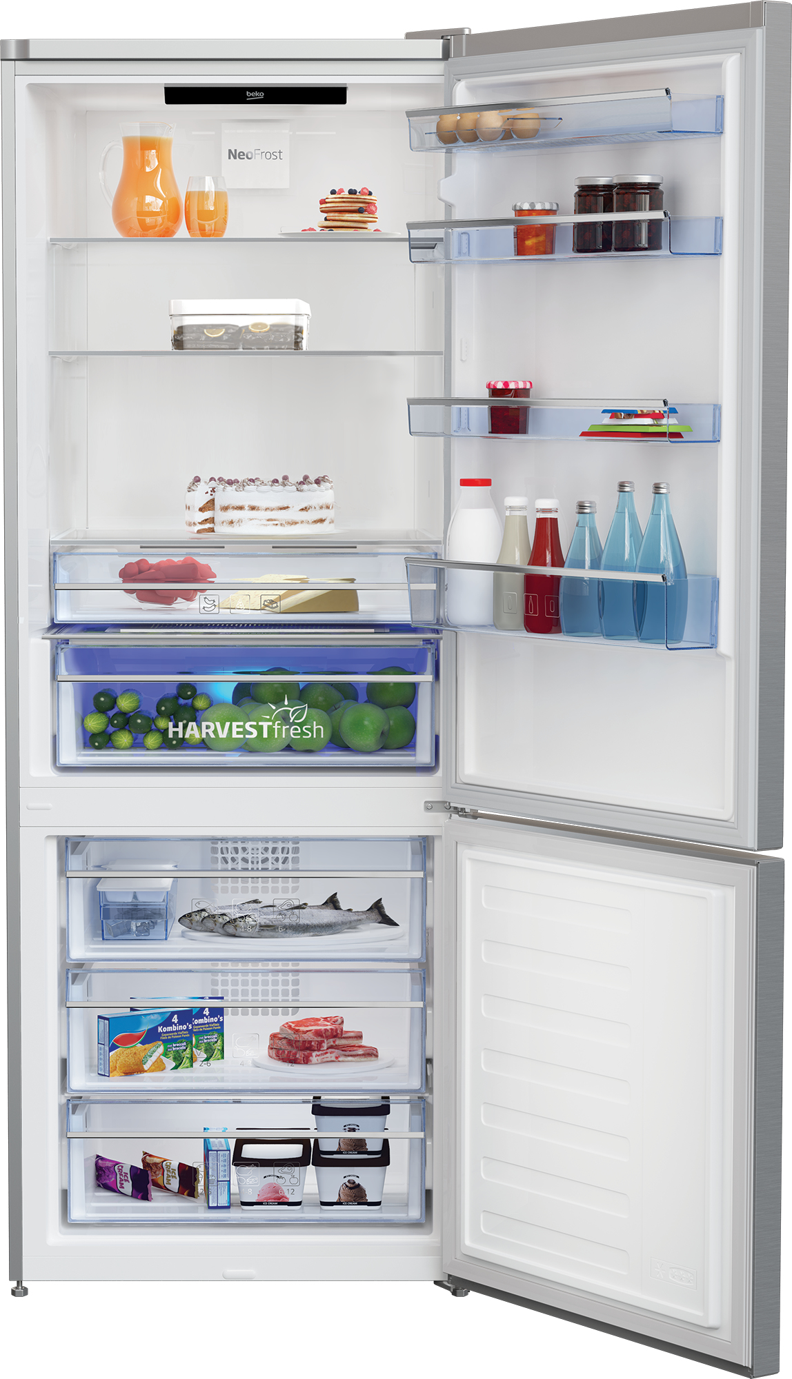 Beko RCNE560E50ZXPN fridge-freezer Freestanding – image 5