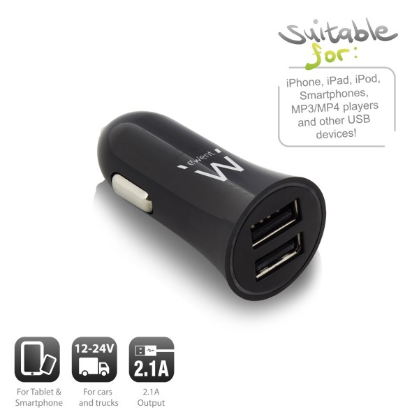 Ewent EW1221 mobile device charger Universal Black Cigar lighter Auto – image 3