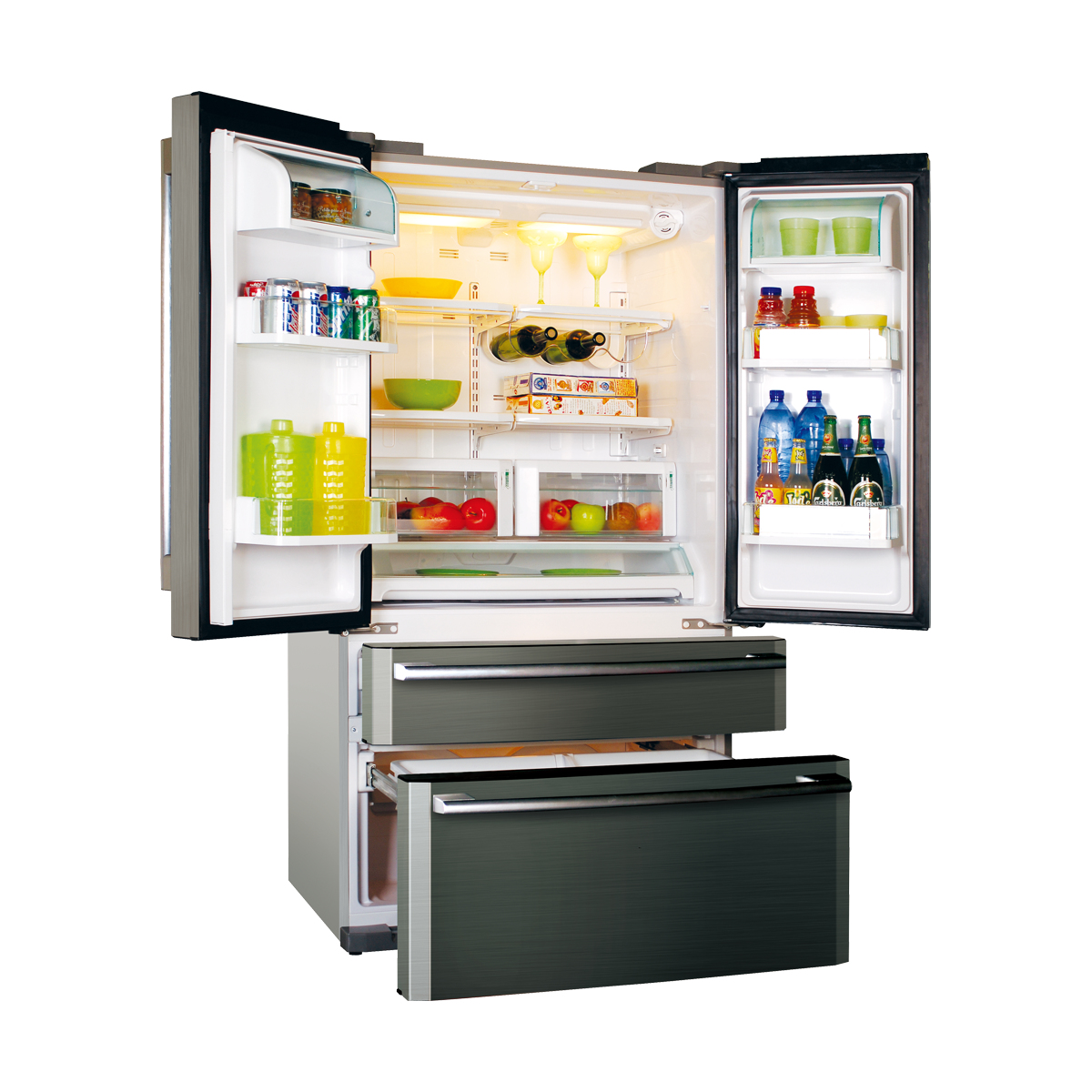 Haier HB21FSSAA side-by-side refrigerator Freestanding – image 5