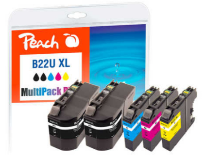 Peach 320072 ink cartridge 5 pc(s) Compatible Black, Cyan, Magenta, Yellow