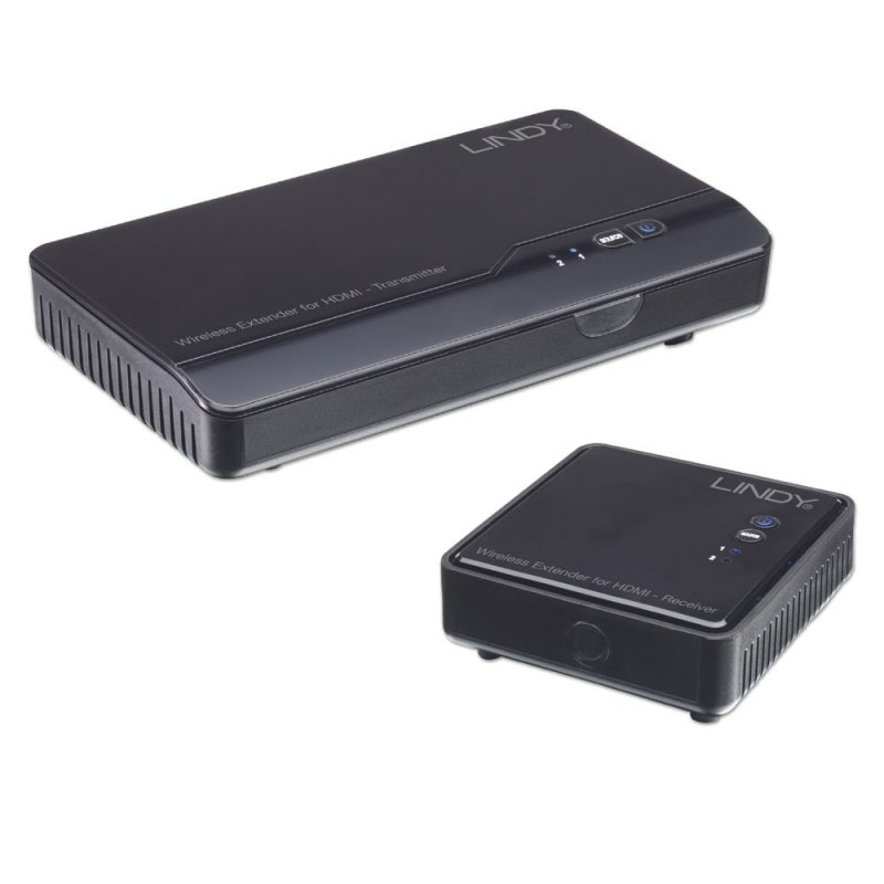 Lindy 38125 AV extender AV transmitter & receiver Black