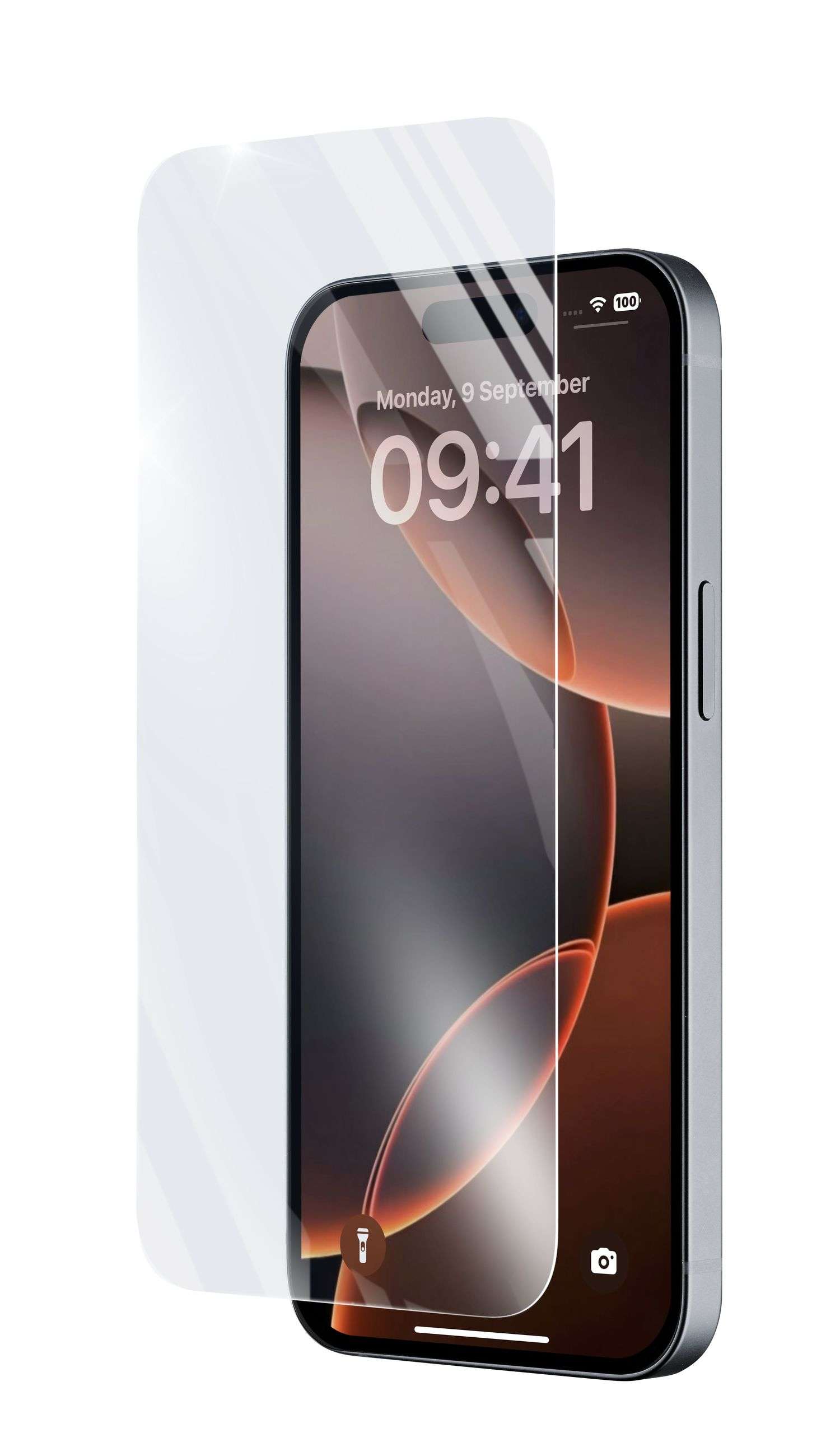 Protector pantalla - CellularLine TEMPGLASSIPH16PRO, Para Apple iPhone 16 PRO, Vidrio templado, Transparente