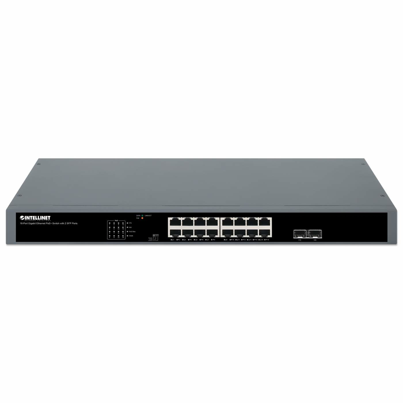 Intellinet 561983 network switch Unmanaged Gigabit Ethernet (10/100/1000) Power over Ethernet (PoE) 1U Black – image 3