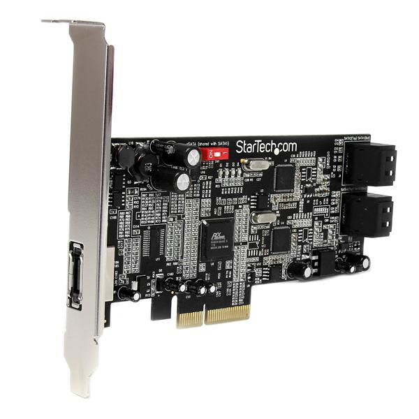 StarTech.com 4 Port PCI Express SATA III (6Gbps) Controller Card w/ eSATA - PCIe x4 – image 2