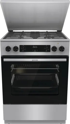 Gorenje G600 GKS6C71XF cooker Freestanding cooker Electric Gas Stainless steel – image 1