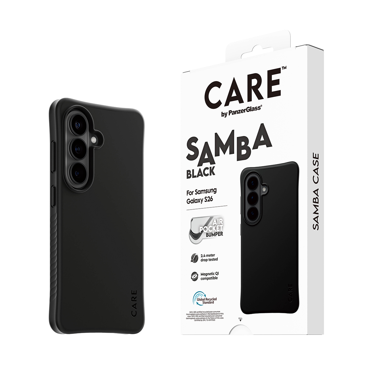 PanzerGlass CARE™ by PanzerGlass® Samba Case Black w. Qi Samsung Galaxy S26 – image 6
