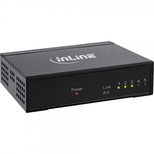 InLine 32206M network switch Fast Ethernet (10/100) Black
