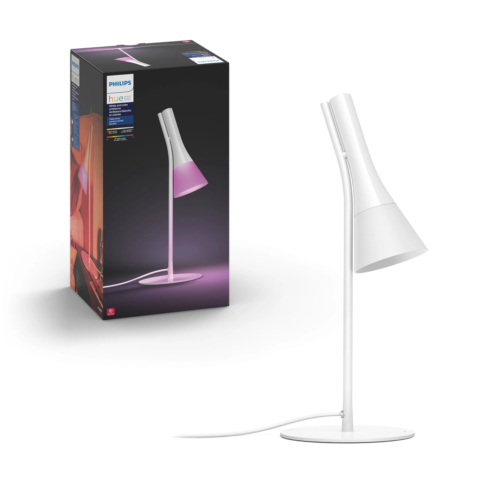 Philips by Signify Philips Hue White and colour ambience 4300331U7 Smart table lamp Bluetooth/Zigbee – image 1