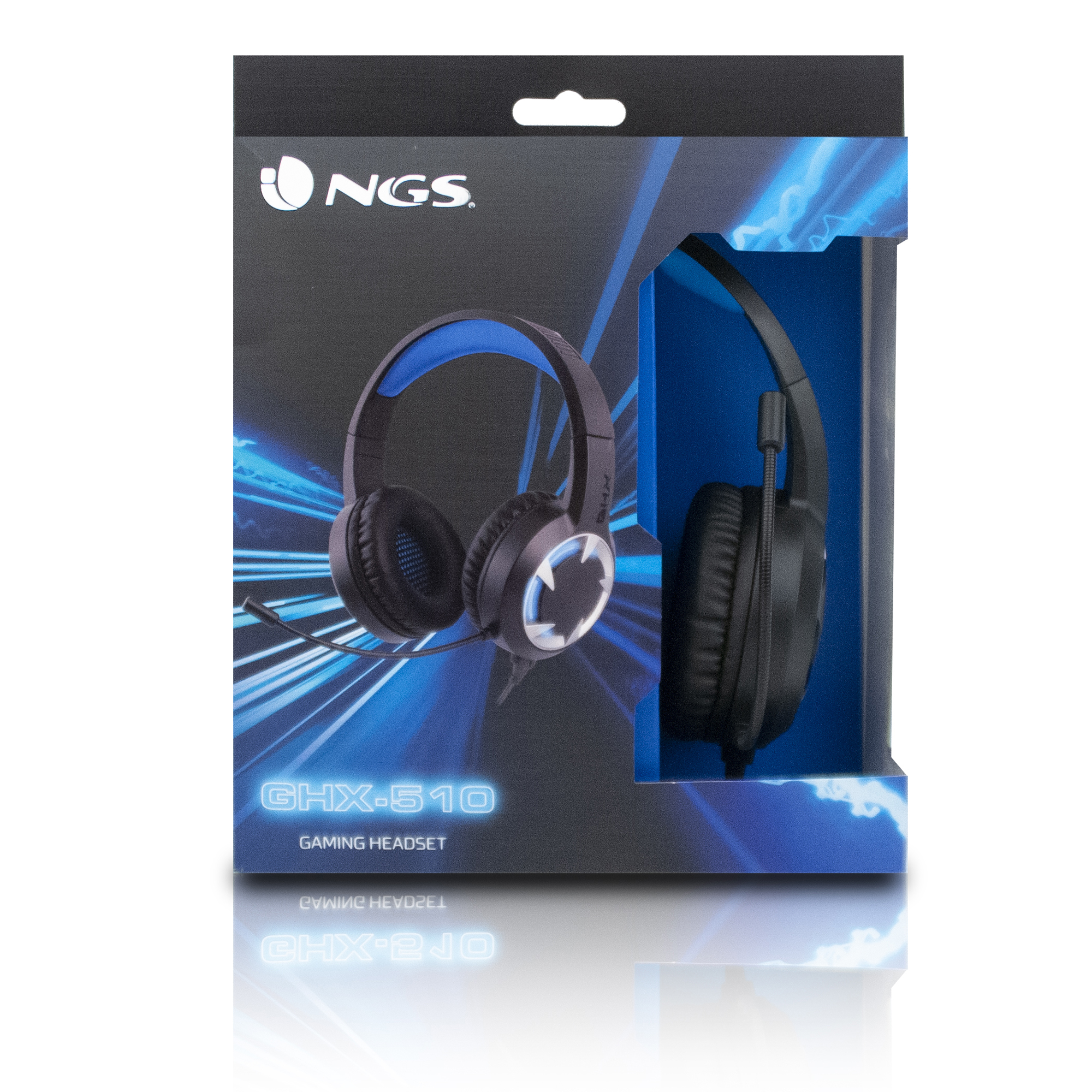 NGS GHX-510 Headset Wired Head-band Gaming Black, Blue – image 5