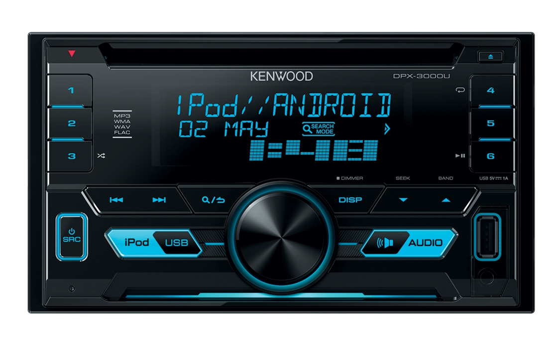 Kenwood DPX-3000U car media receiver Black – image 1
