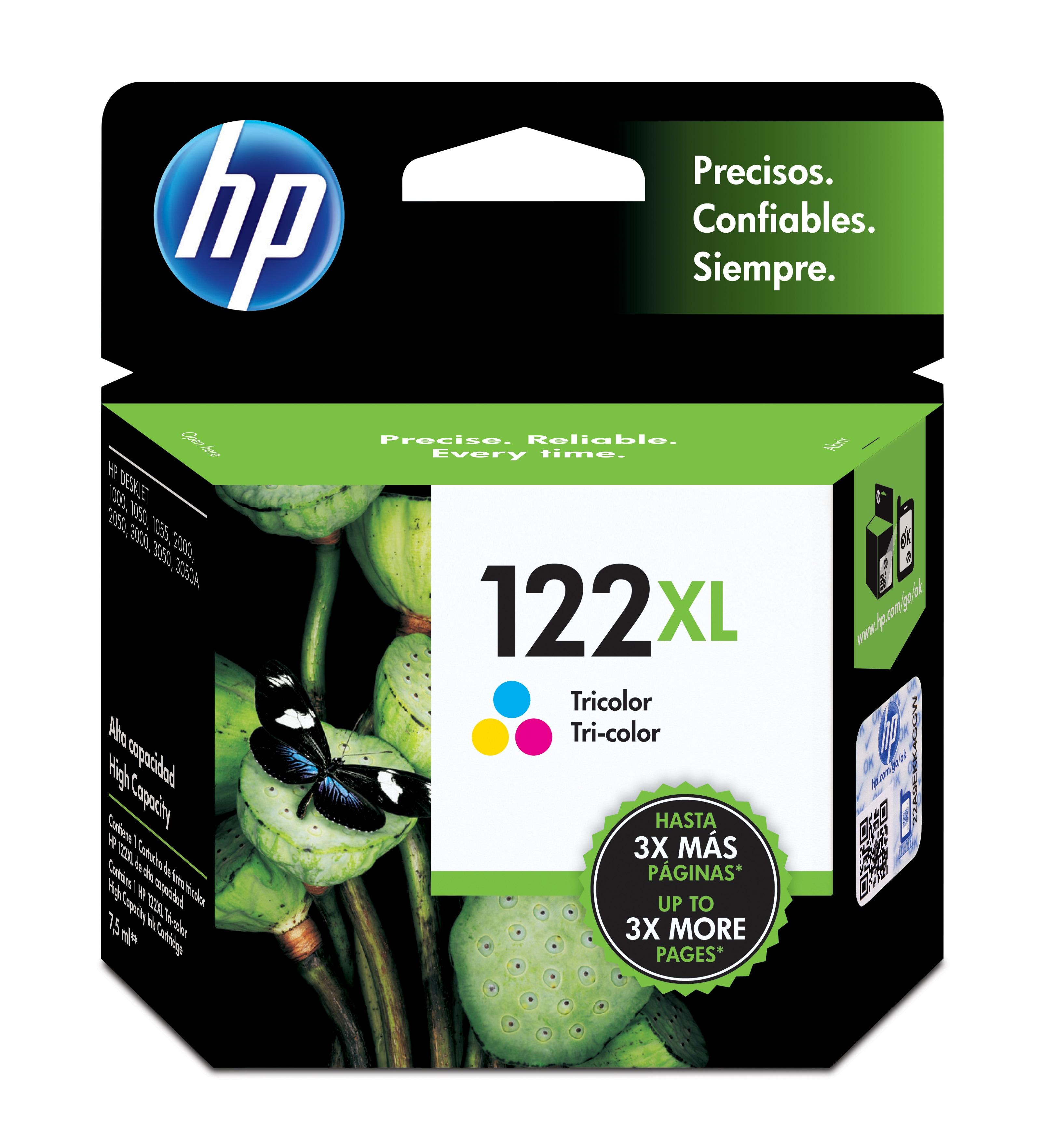 Cartucho De Tinta Hp 122Xl Tricolor Original (Ch564Hl) - CH564HL