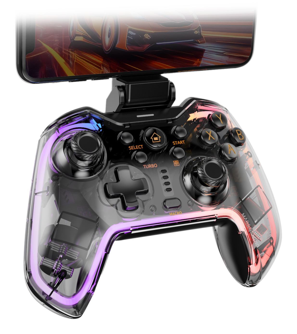 Mars Gaming MGP-BT2 Black, Transparent Bluetooth/USB Gamepad Analogue / Digital Android, Nintendo Switch, Nintendo Switch 2, Nintendo Switch Lite, Nintendo Swit – image 6