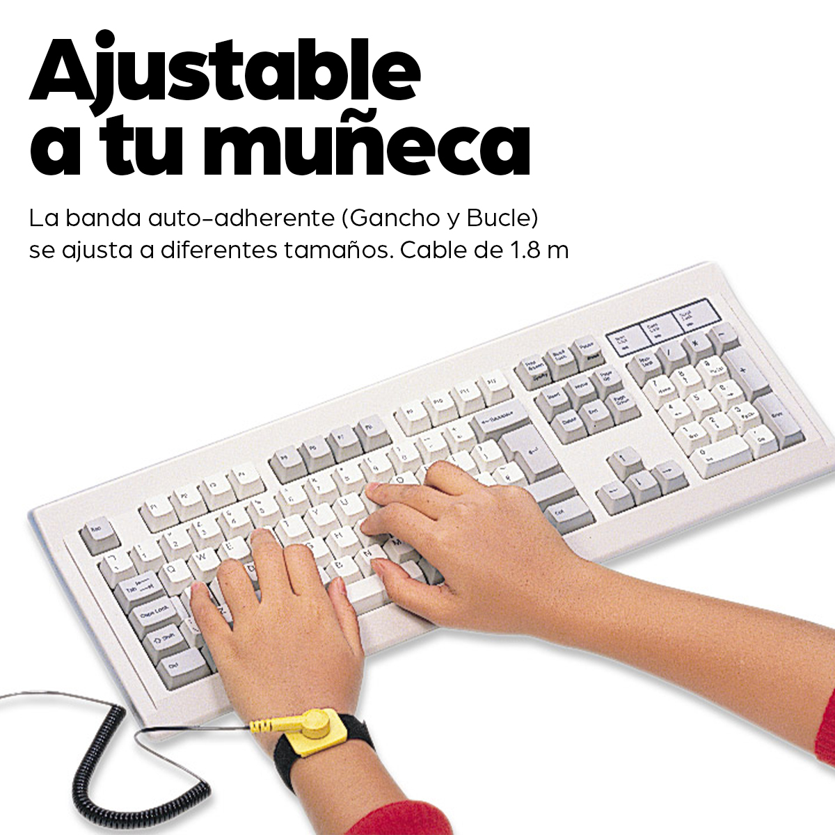 Pulsera Antiestática MANHATTAN 410144 - Negro, 410144