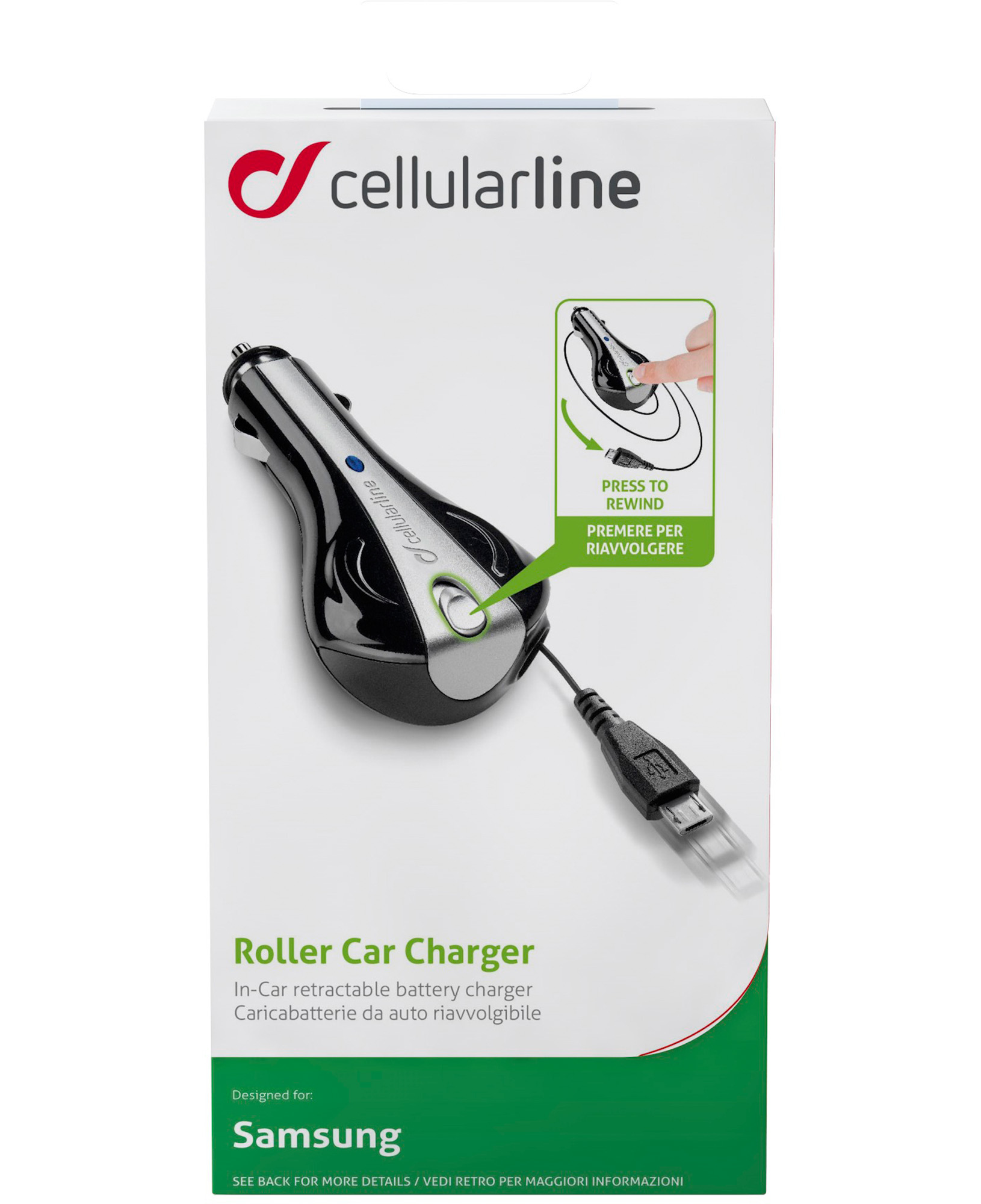 Cellularline Roller Car Charger - Micro USB – image 3