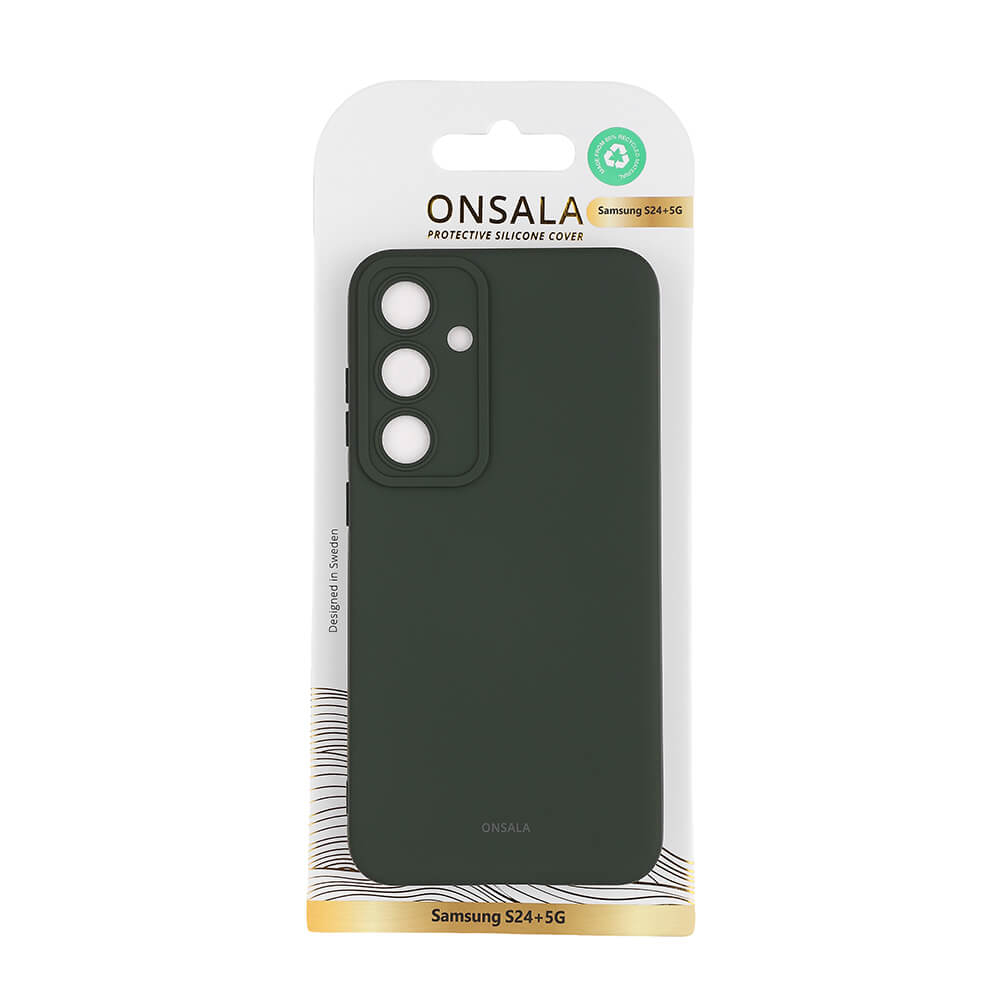 Onsala Phone Case with Silicone Feel Olive Green - Samsung S24+ – image 2