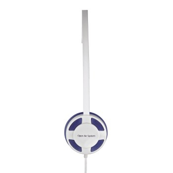 Hama HED1112W/BL Headphones Wired Head-band, Neck-band Blue, White – image 2
