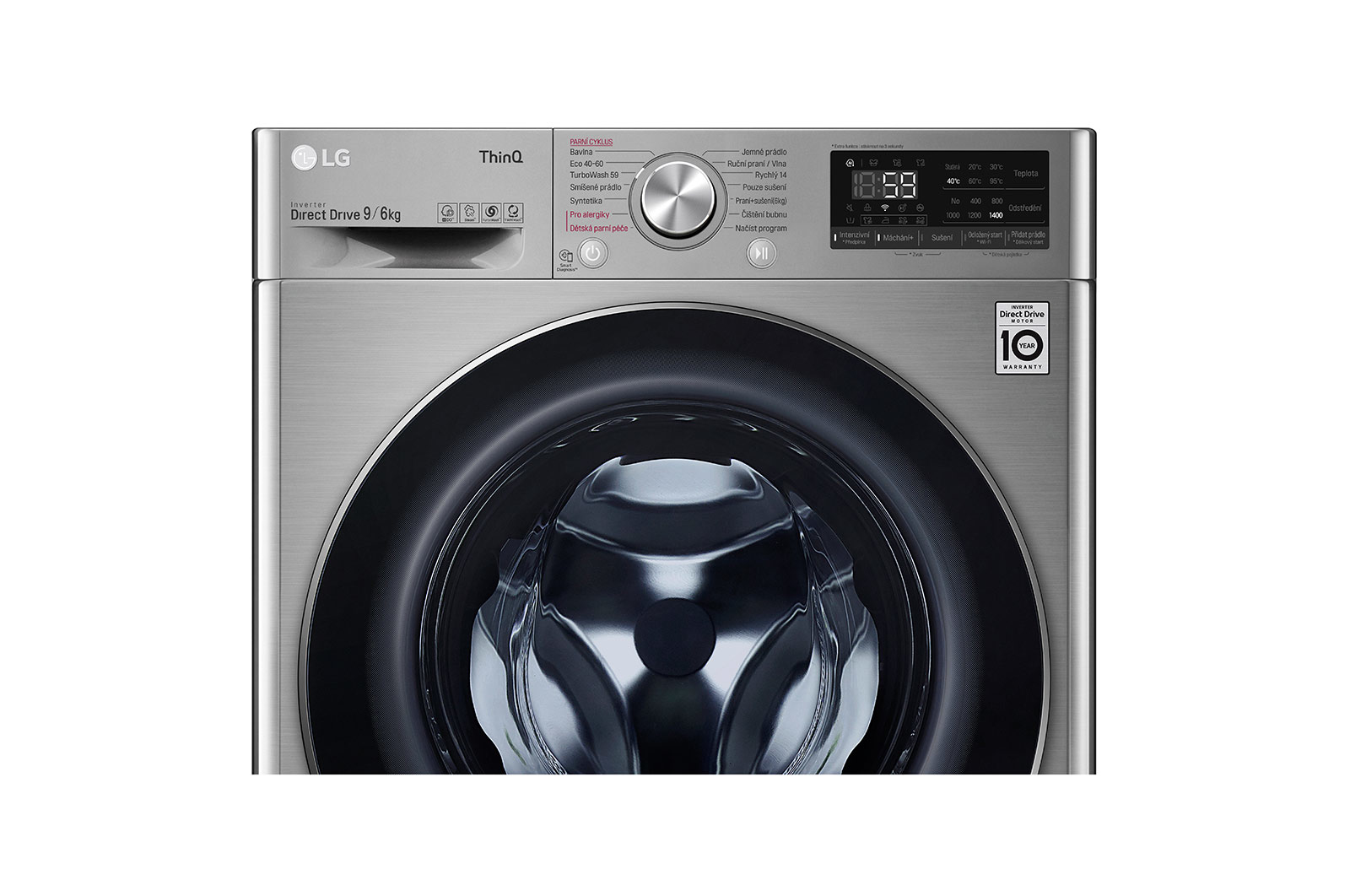 LG F4DV709H2TE washer dryer Freestanding Front-load Silver – image 6