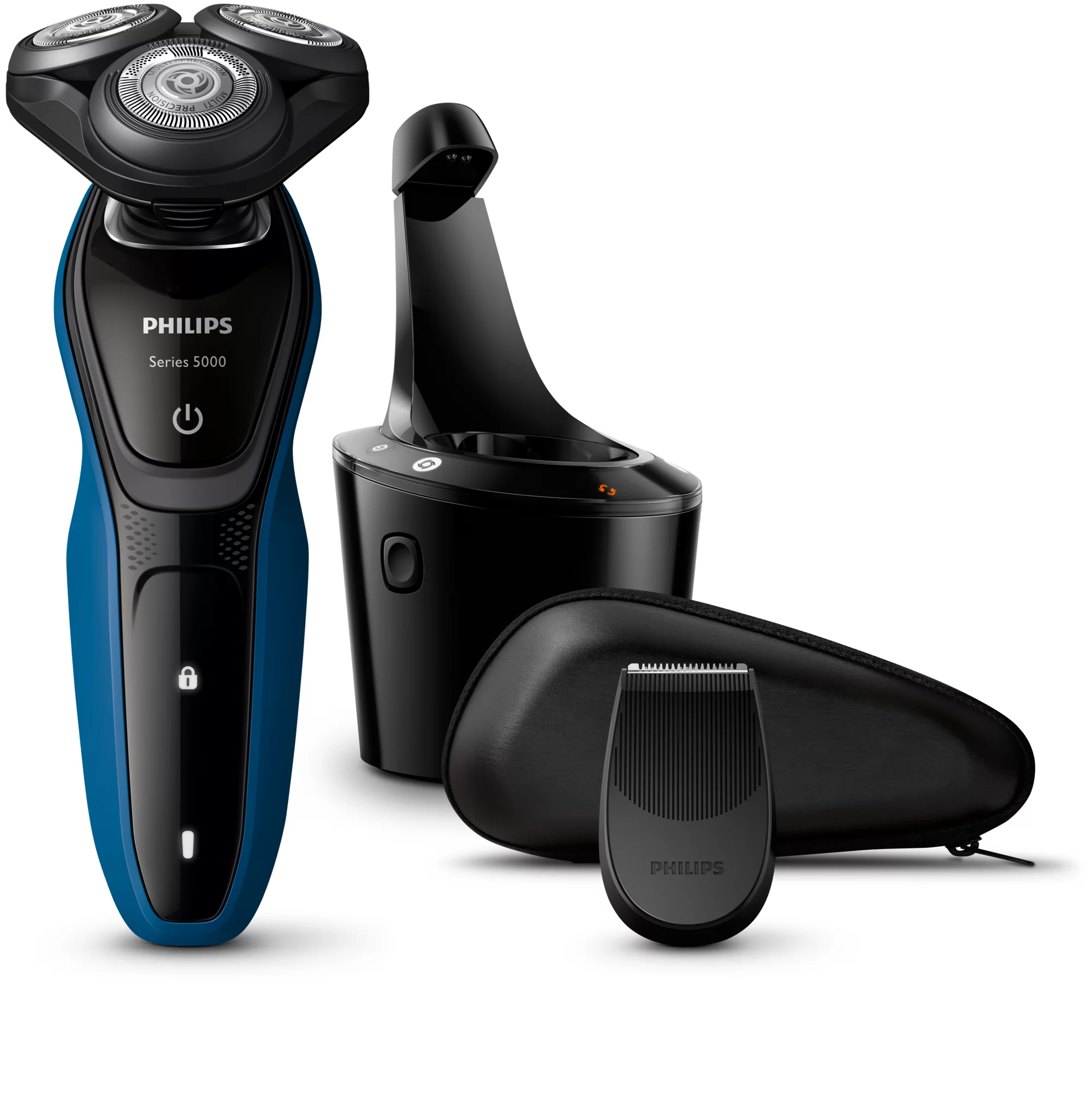 Philips SHAVER Series 5000 S5150/63R1 men's shaver Rotation shaver Trimmer Blue, Chocolate