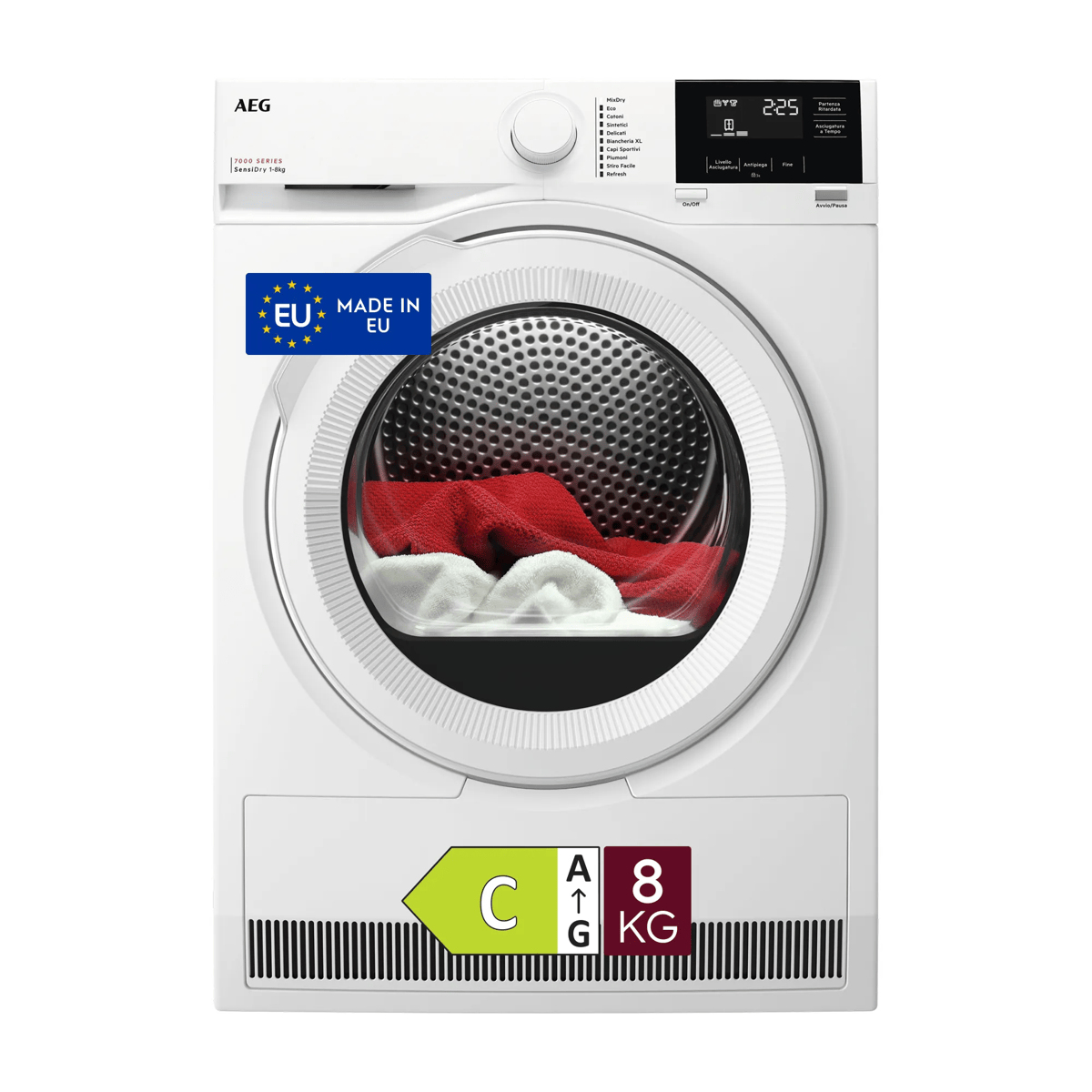 AEG Series 7000 TR7G83W tumble dryer Freestanding Front-load – image 1