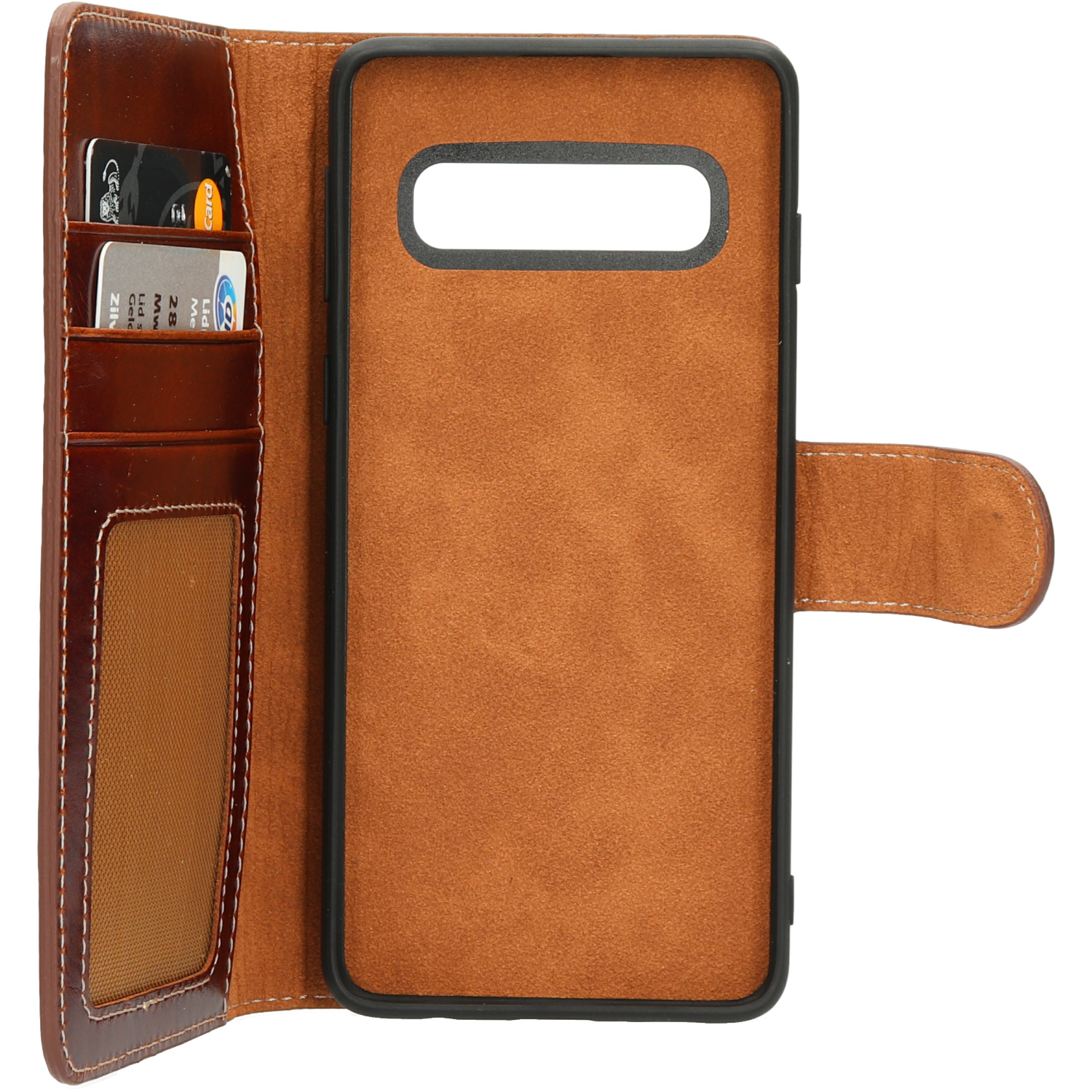 Mobiparts Excellent Wallet Case 2.0 Samsung Galaxy S10 Oaked Cognac – image 7