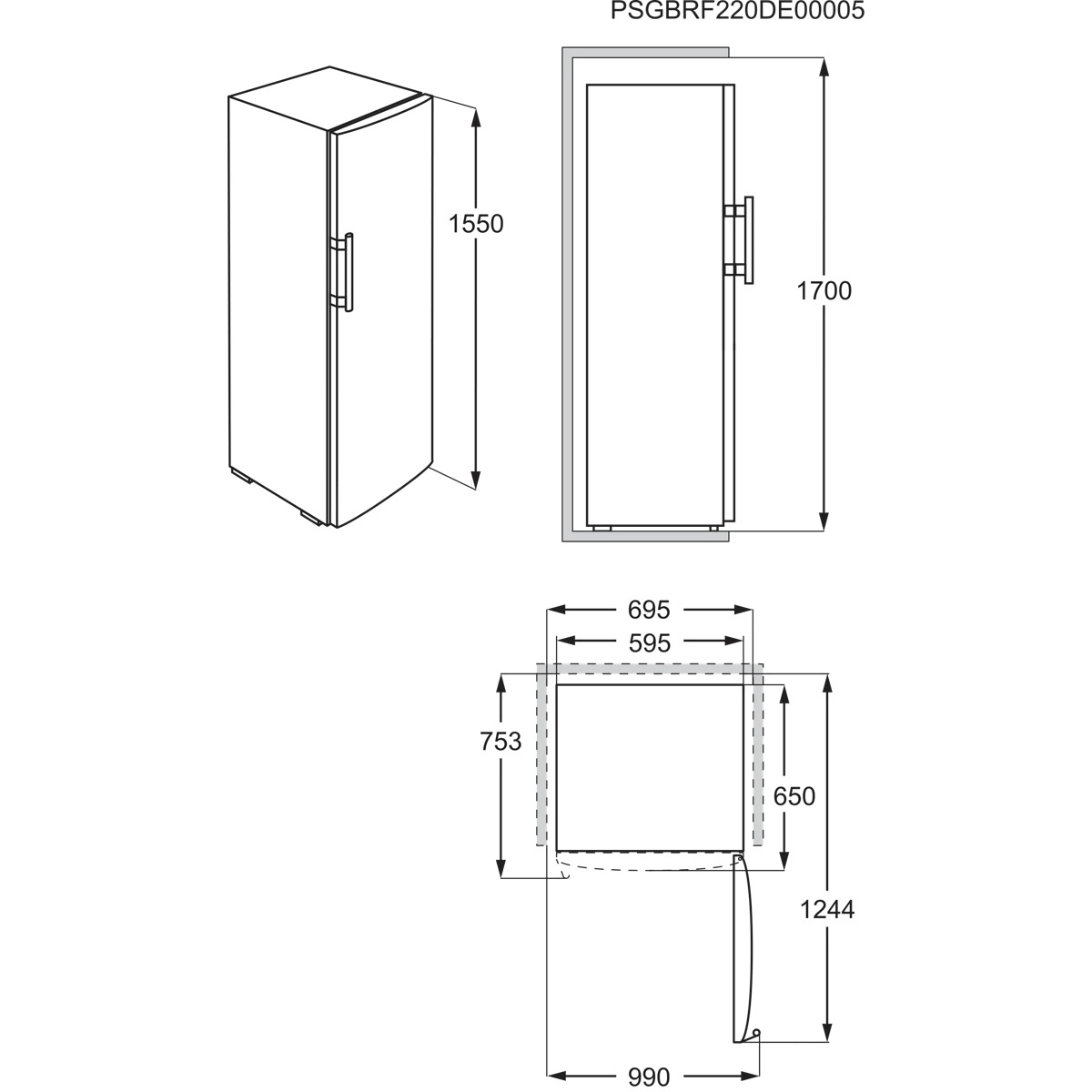 Electrolux LUT1NE32W Upright freezer Freestanding – image 8