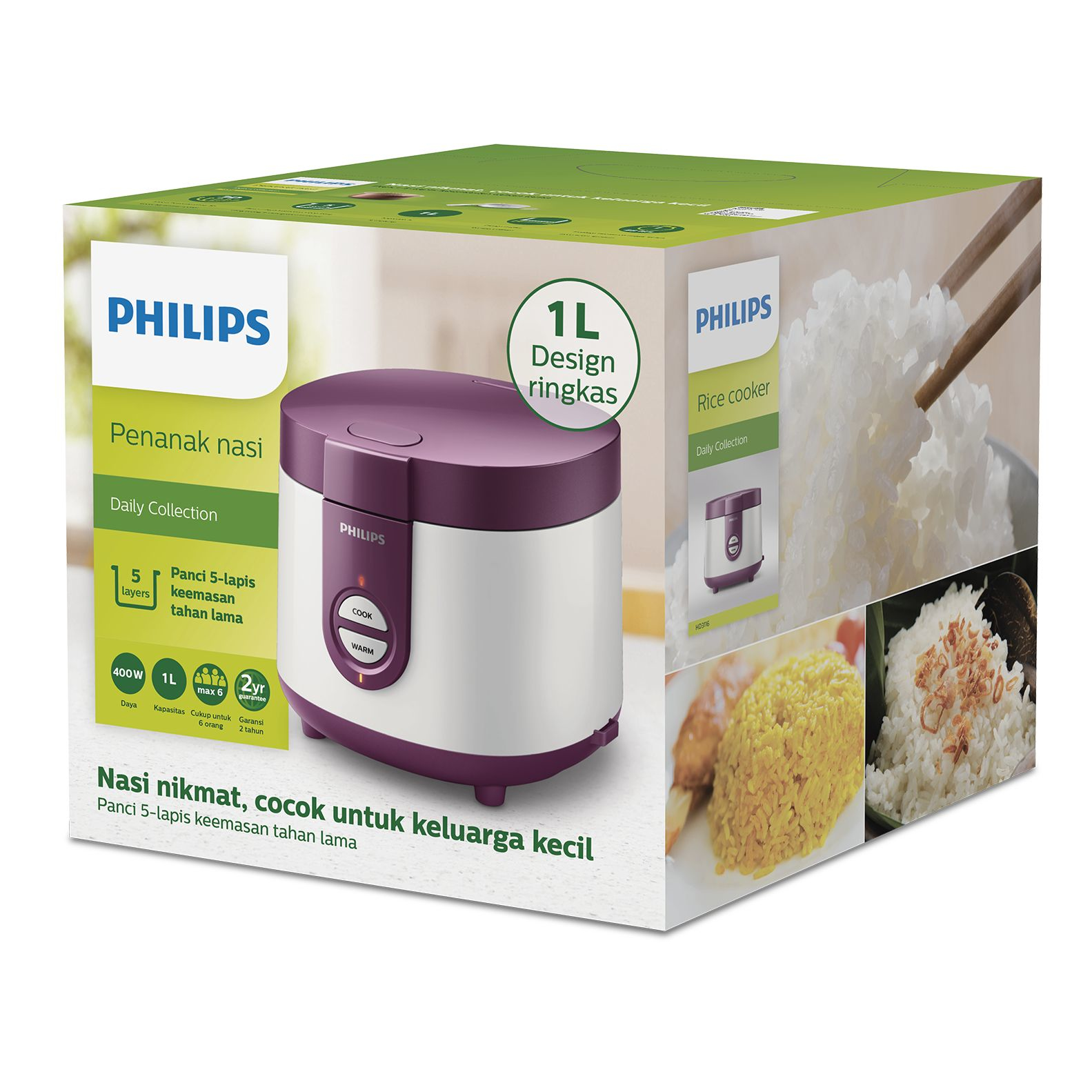 Philips Daily Collection HD3116 rice cooker – image 3