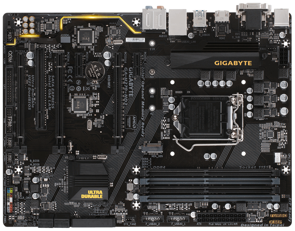 GIGABYTE GA-H270-HD3 motherboard Intel® H270 LGA 1151 (Socket H4) ATX – image 2