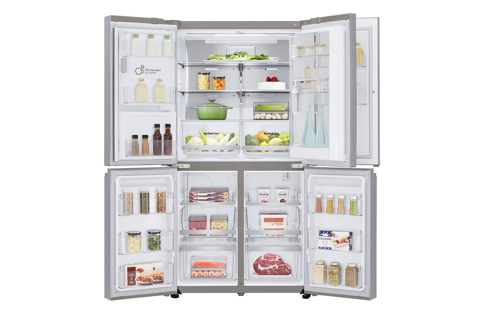 LG GMJ945NS9F side-by-side refrigerator Freestanding – image 4