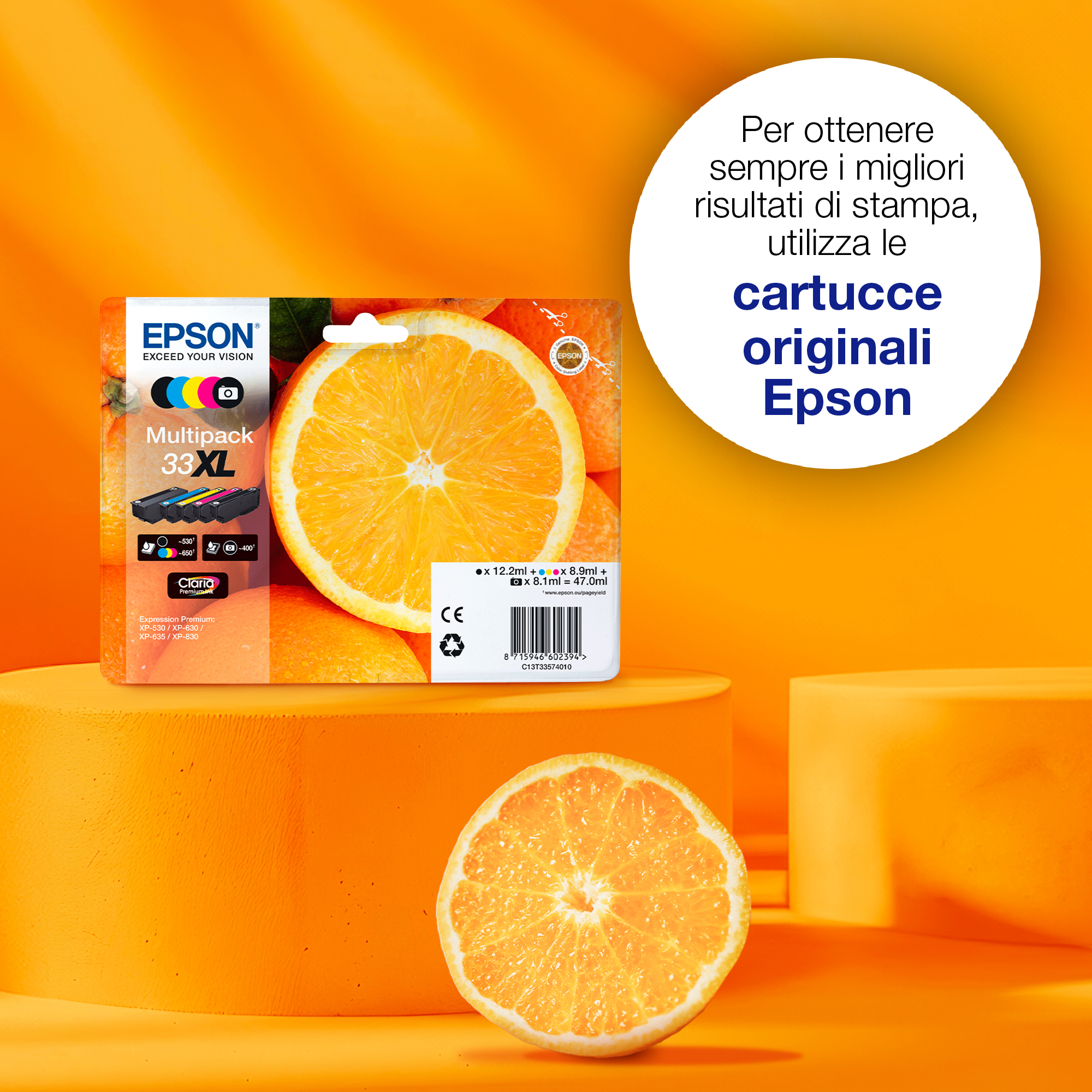 Materiale di consumo: Cartucce di inchiostro, Inchiostri Claria Premium, 33, Arance - Miniatura 3