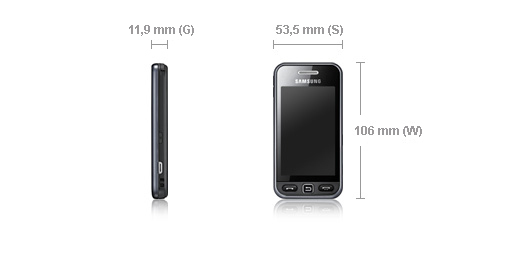 Samsung GT-S5230G 7.62 cm (3") 92 g Black – image 2