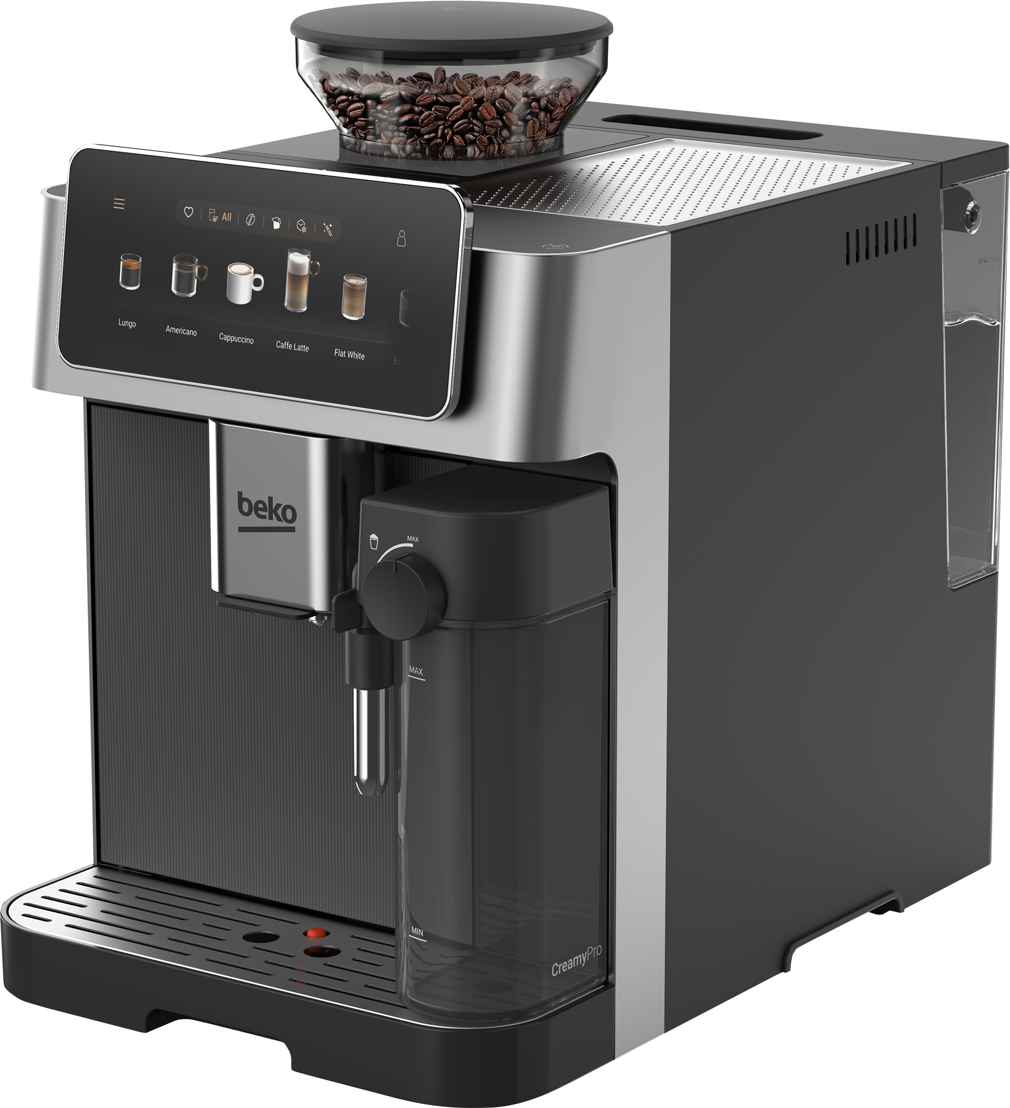 Beko CEG8564X CaffeExperto Bean To Cup Coffee Machine with Integrated Milk Jug – image 6