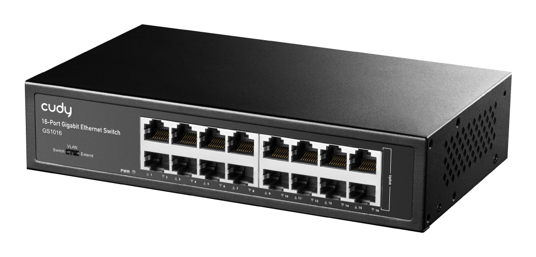 Cudy GS1016 network switch Unmanaged Gigabit Ethernet (10/100/1000) Black – image 2