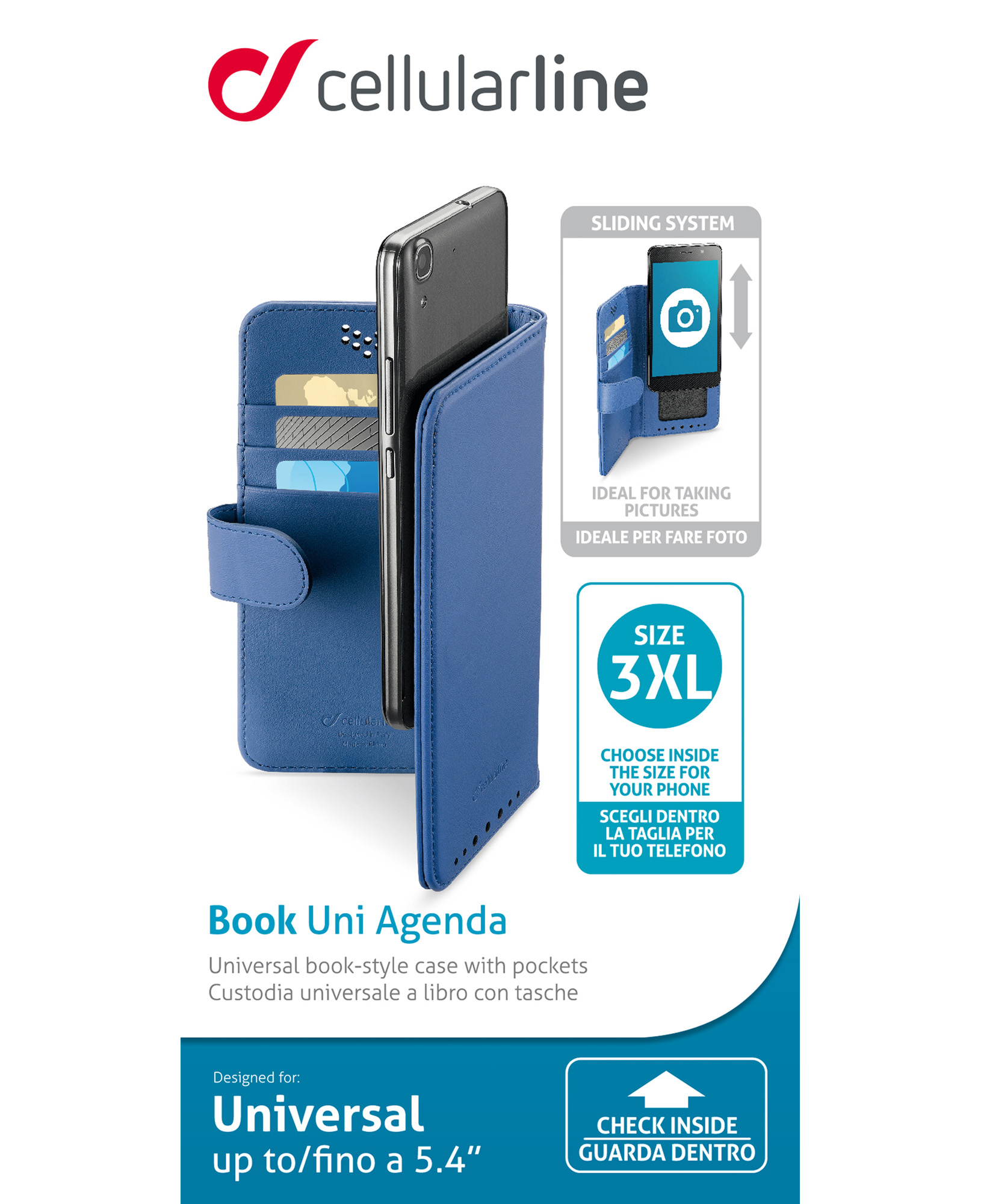Cellularline Book Uni Agenda - Smartphones up to 5.4” – image 2