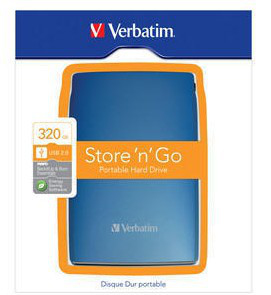 Verbatim Store 'n' Go USB 2.0 Portable Hard Drive 320GB Blue – image 7
