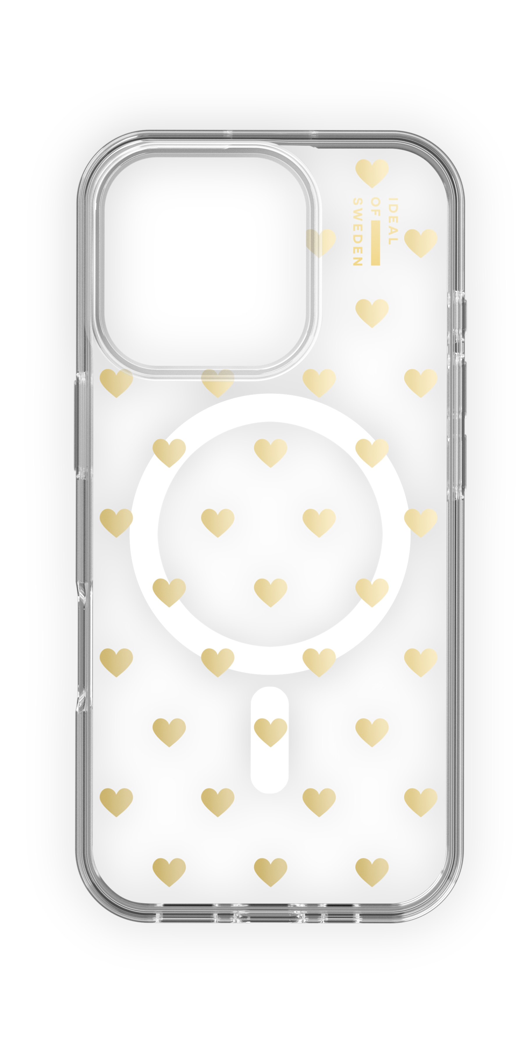 iDeal of Sweden Clear Case MagSafe iPhone 16 Pro Golden Hearts – image 1