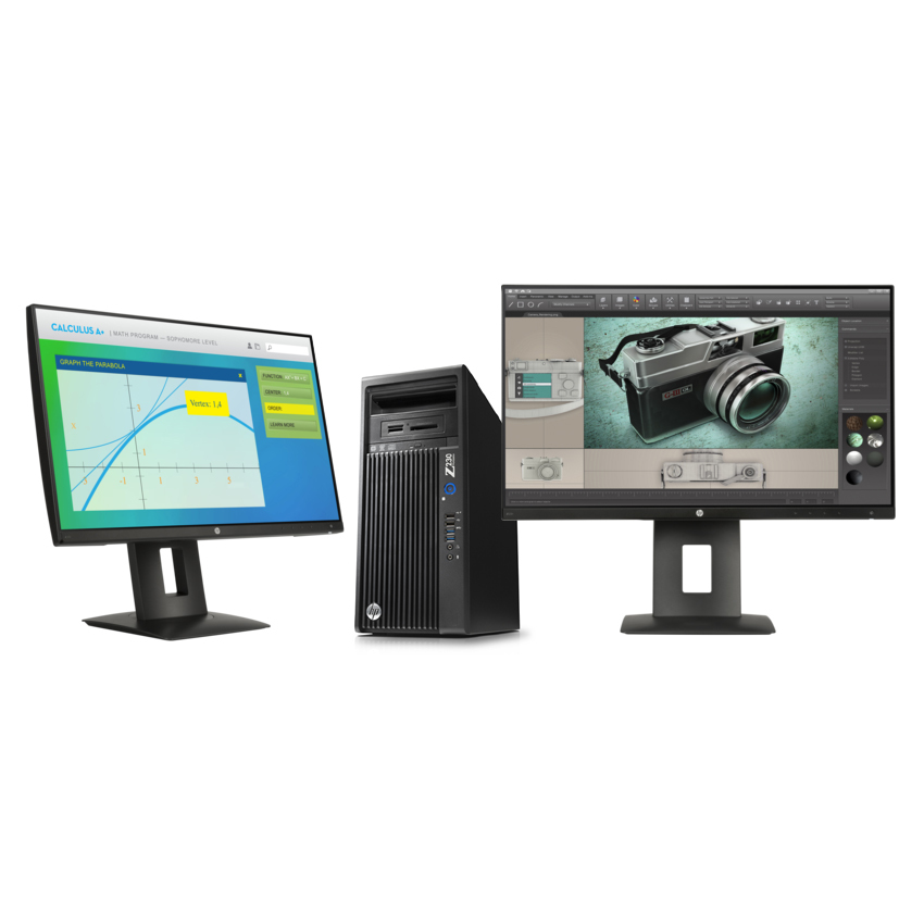HP 230 MT + AMD FirePro W2100 + 2x Z23n