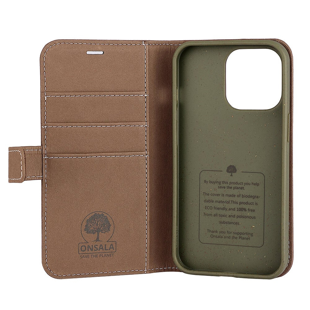 Onsala ECO Mobile Case Brown iPhone 13 Pro – image 3