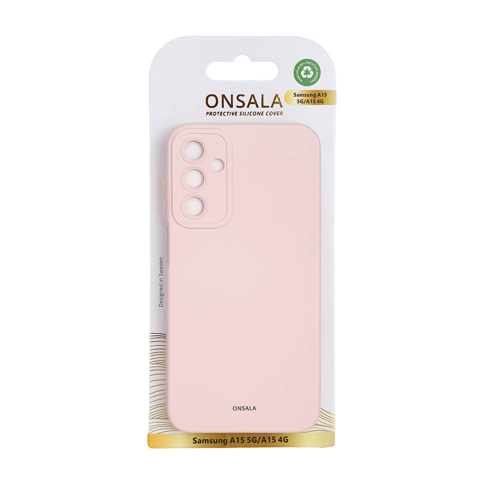 Onsala Phone Case with Silicone Feel Chalk Pink - Samsung A15 – image 2