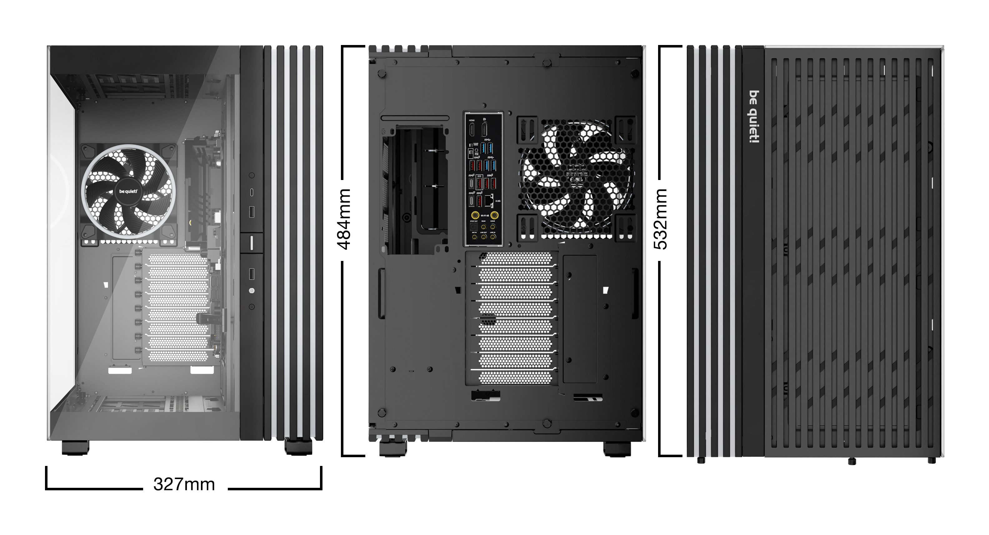 Gabinete Gamer be quiet! LIGHT BASE 900 FX Black - Torre - E-ATX/XL-ATX/ATX/M-ATX/Mini-ATX - 4 Ventiladores - Panel Lateral - Negro - BGW71 Gabinete Gamer be quiet! LIGHT BASE 900 FX Black - Torre - E-ATX/XL-ATX/ATX/M-ATX/Mini-ATX - 4 Ventiladores - Panel Lateral - Negro - BGW71