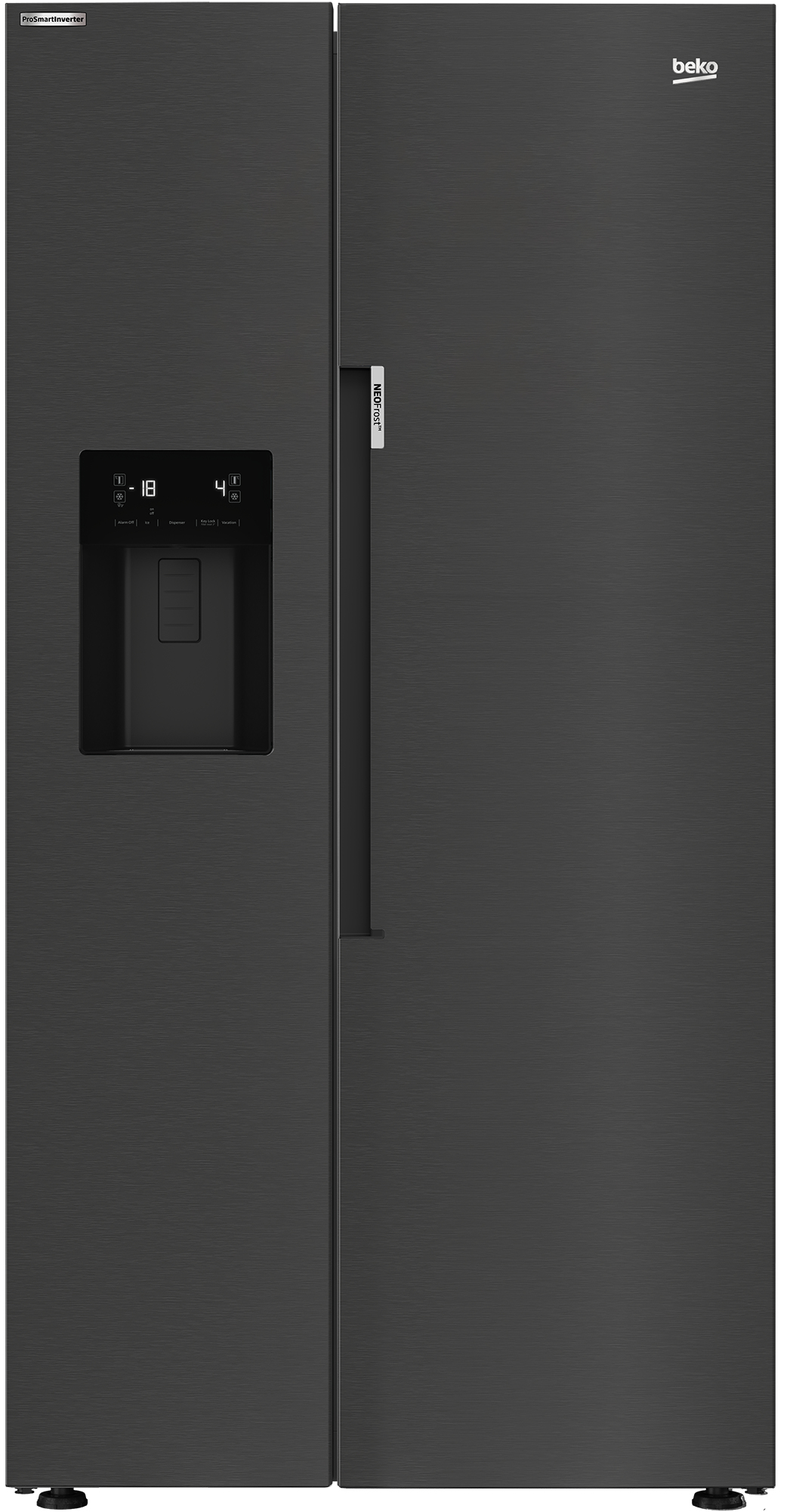 Beko GN162341XBRN side-by-side refrigerator Freestanding – image 1