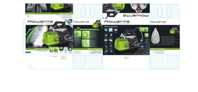 Rowenta DG855 2200 W 1.3 L Microsteam 400 soleplate Black, Green – image 2