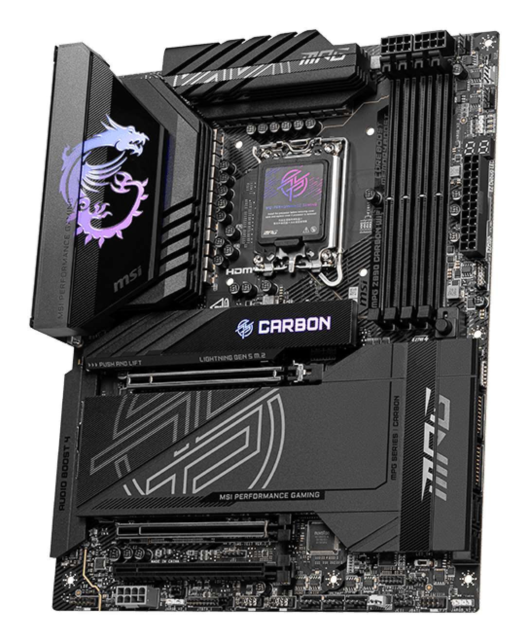 Tarjeta Madre MSI MPG Z890 CARBON WIFI - Socket LGA 1851 - 4x DDR5 - HDMI - ATX - MPG Z890 CARBON WIFI