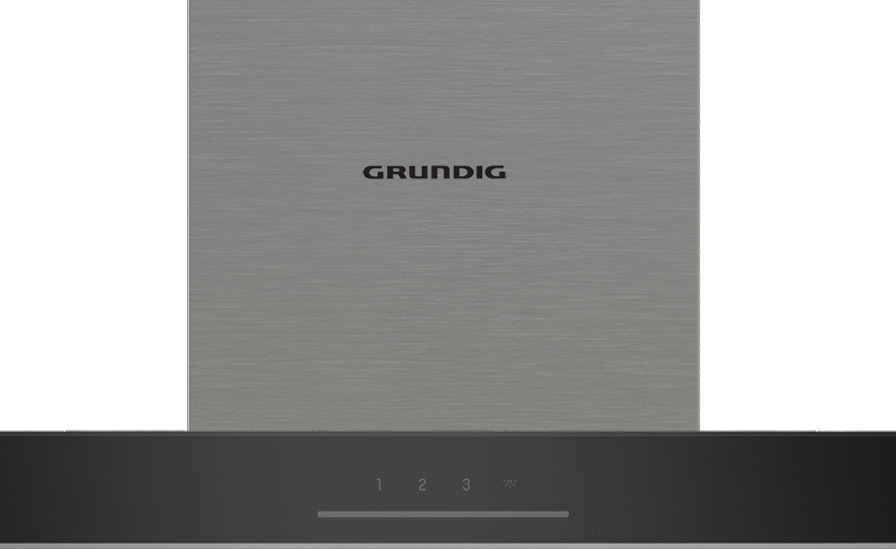 Grundig GDKP5460BC cooker hood Wall-mounted Black, Stainless steel 645 m³/h – image 3