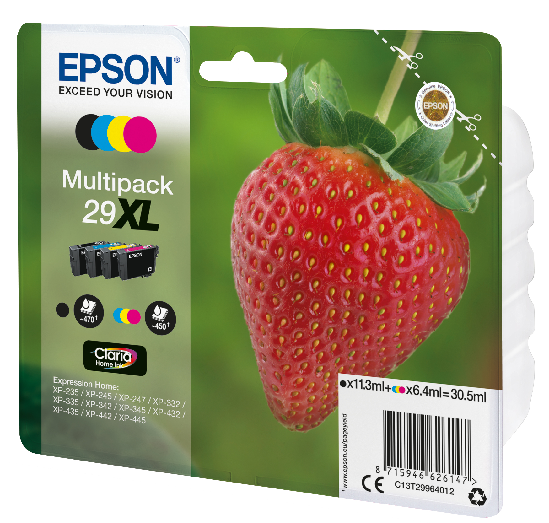 Epson Strawberry Multipack 4-colours 29XL Claria Home Ink – image 7