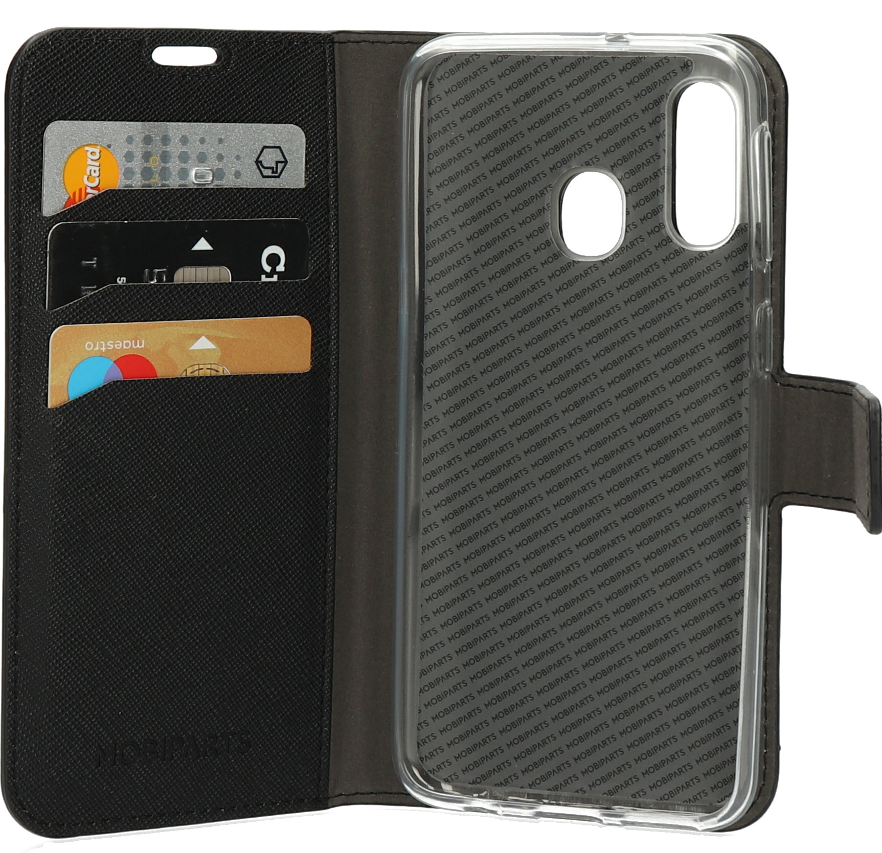 Mobiparts Saffiano Wallet Case Samsung Galaxy A40 (2019) Black – image 4