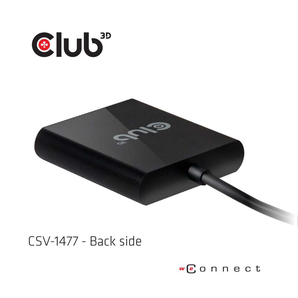 CLUB3D USB3.2 Gen1 Type A to 2x DisplayPort™1.2 Dual Monitor 4K60Hz DisplayLink Video Splitter – image 6