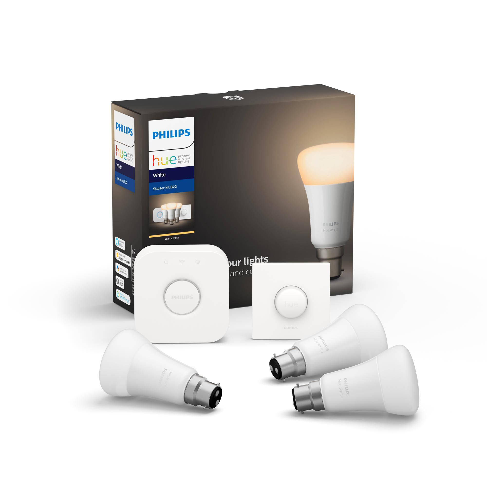 Philips by Signify Philips Hue White Starter kit B22